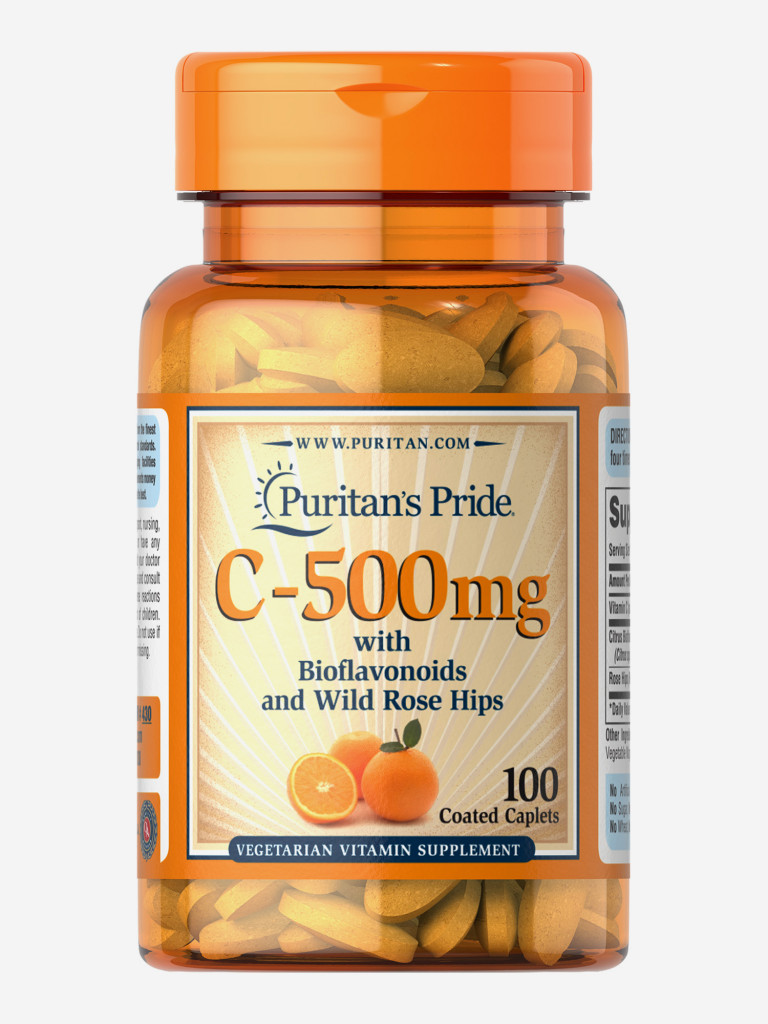 Витамин Puritan's Pride Vitamin С 500 mg, 100 таблеток