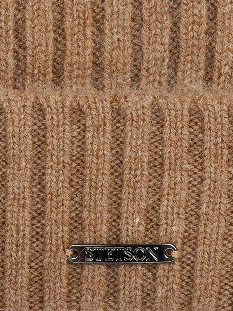 Шапка с отворотом STETSON 8599211 BEANIE CASHMERE (бежевый)