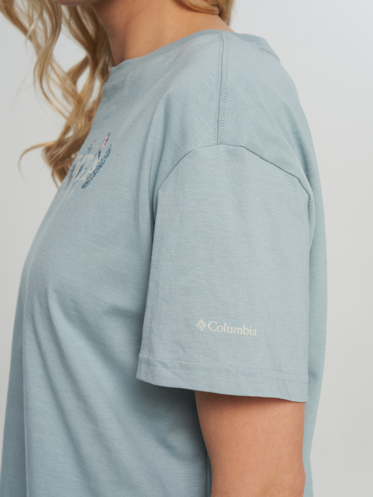 Футболка женская Columbia Rolling Bend Graphic Relaxed Crop SS