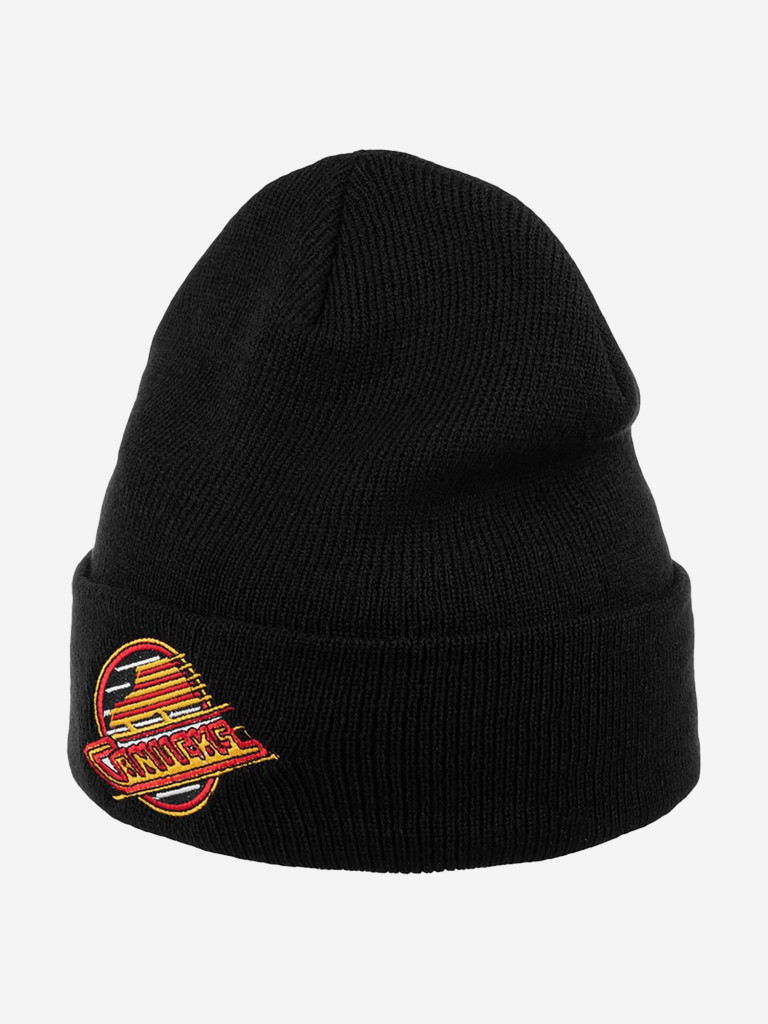 Шапка с отворотом AMERICAN NEEDLE 21019A-VAC Vancouver Canucks Cuffed Knit NHL (черный)