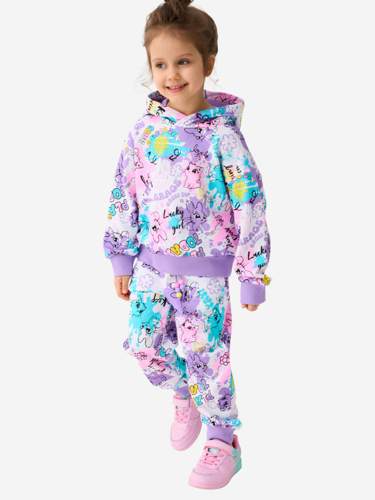 Комплект для девочек: худи, брюки PlayToday
