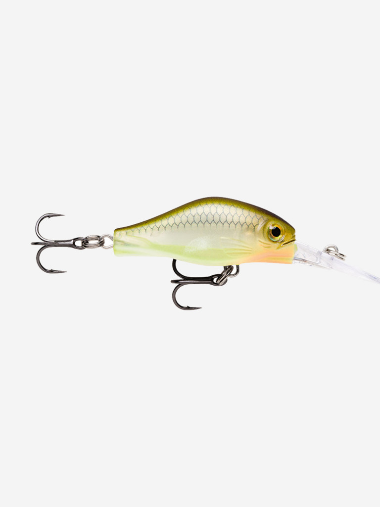 Воблер для рыбалки RAPALA Shadow Rap Fat Jack 04, 4см, 4гр, цвет HAY, медленно всплывающий