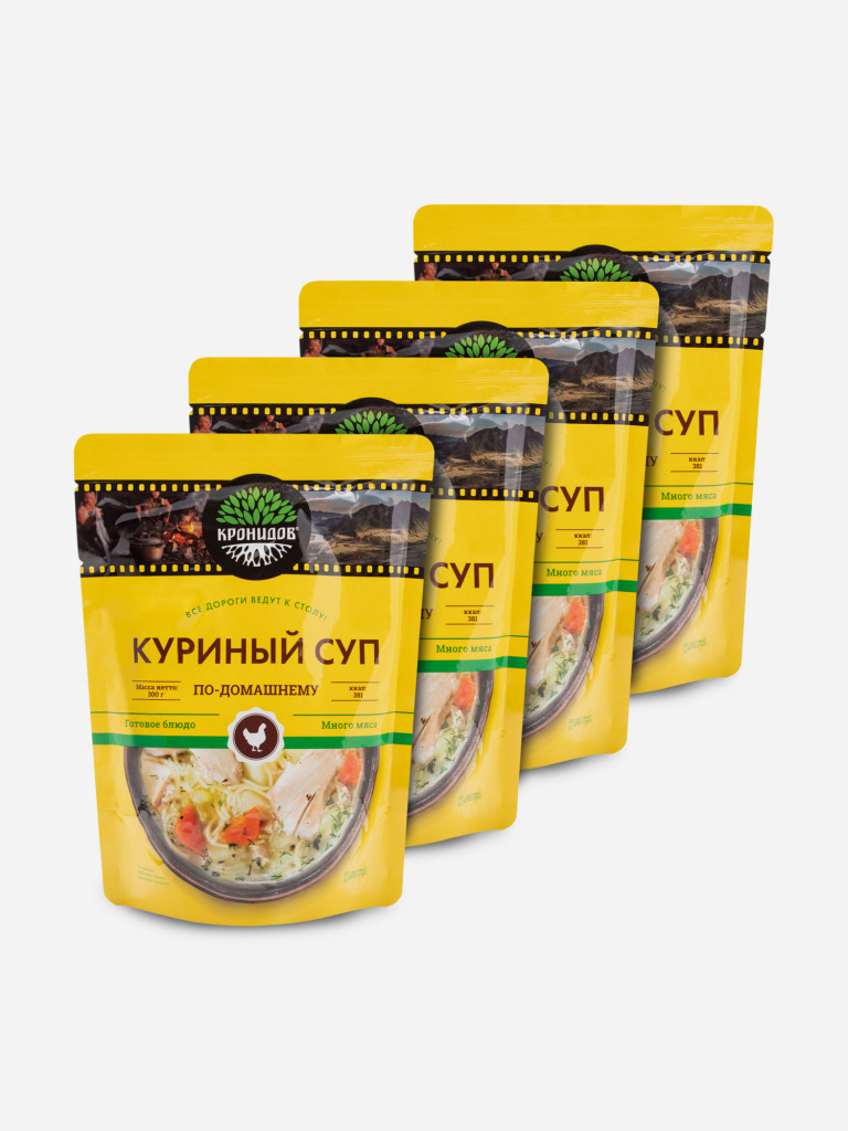Готовое блюдо Куриный суп по-домашнему 300 г. (Кронидов) 4шт 1,2кг
