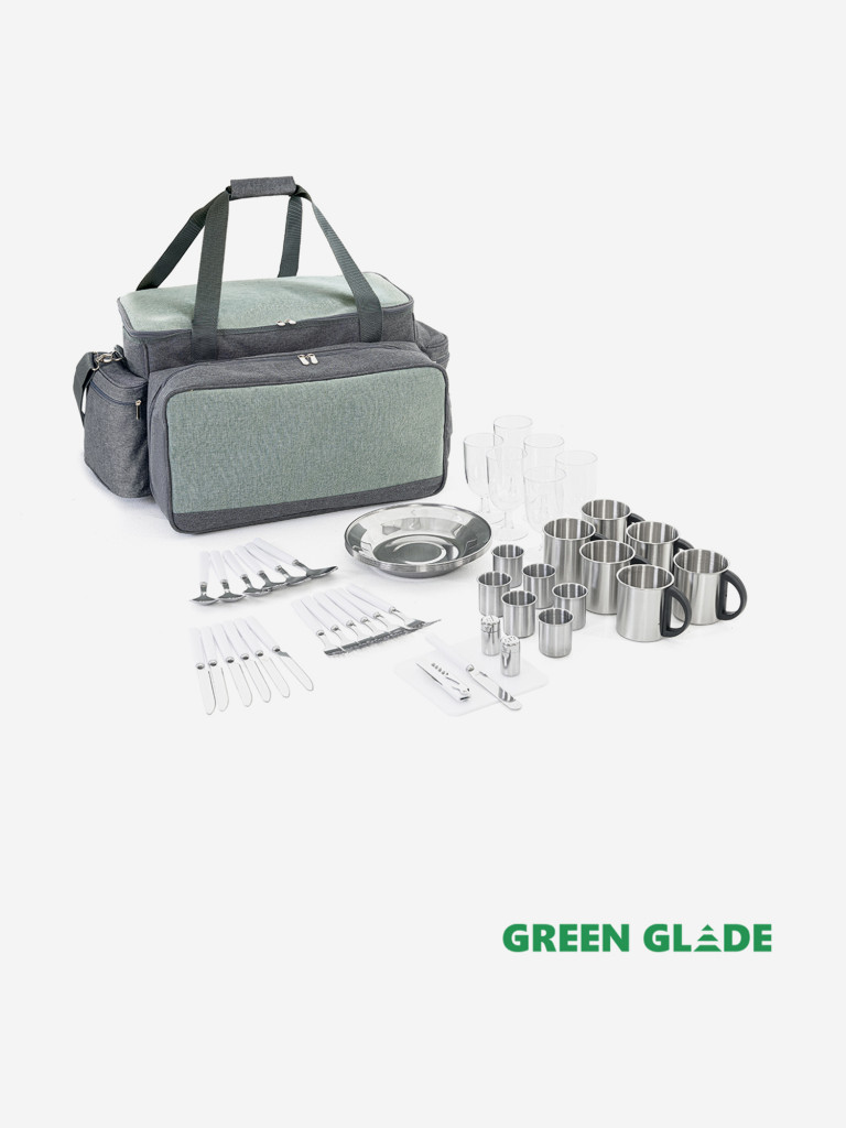Набор для пикника 3612 Green Glade 47 предметов 11+13 л