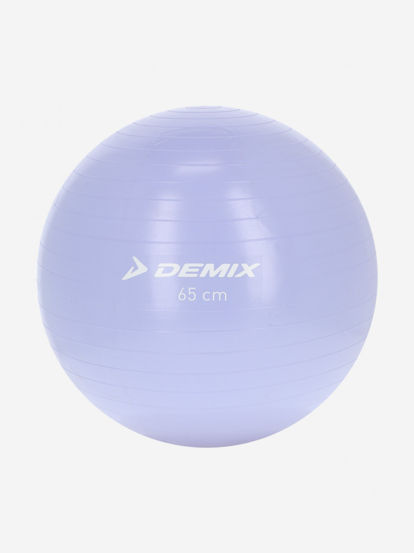фото Мяч гимнастический с насосом demix, 65 см, фиолетовый