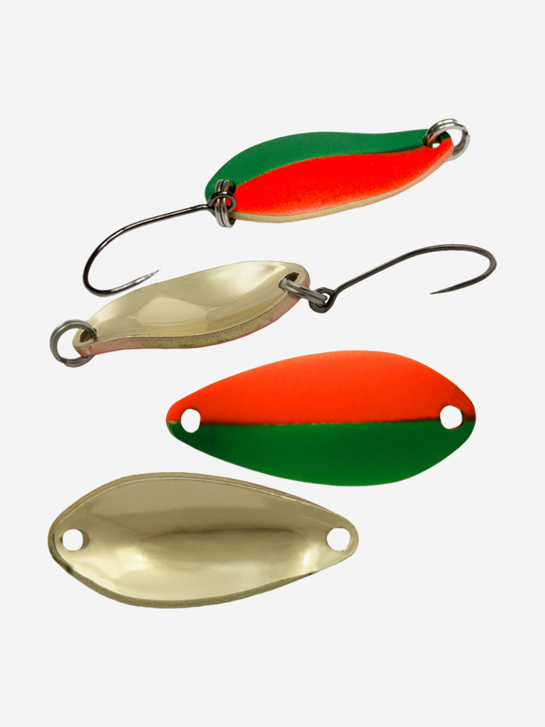 Блесна для рыбалки на форель, окуня, голавля LureMax Dotty колебалка, 25мм., 2,4 г.