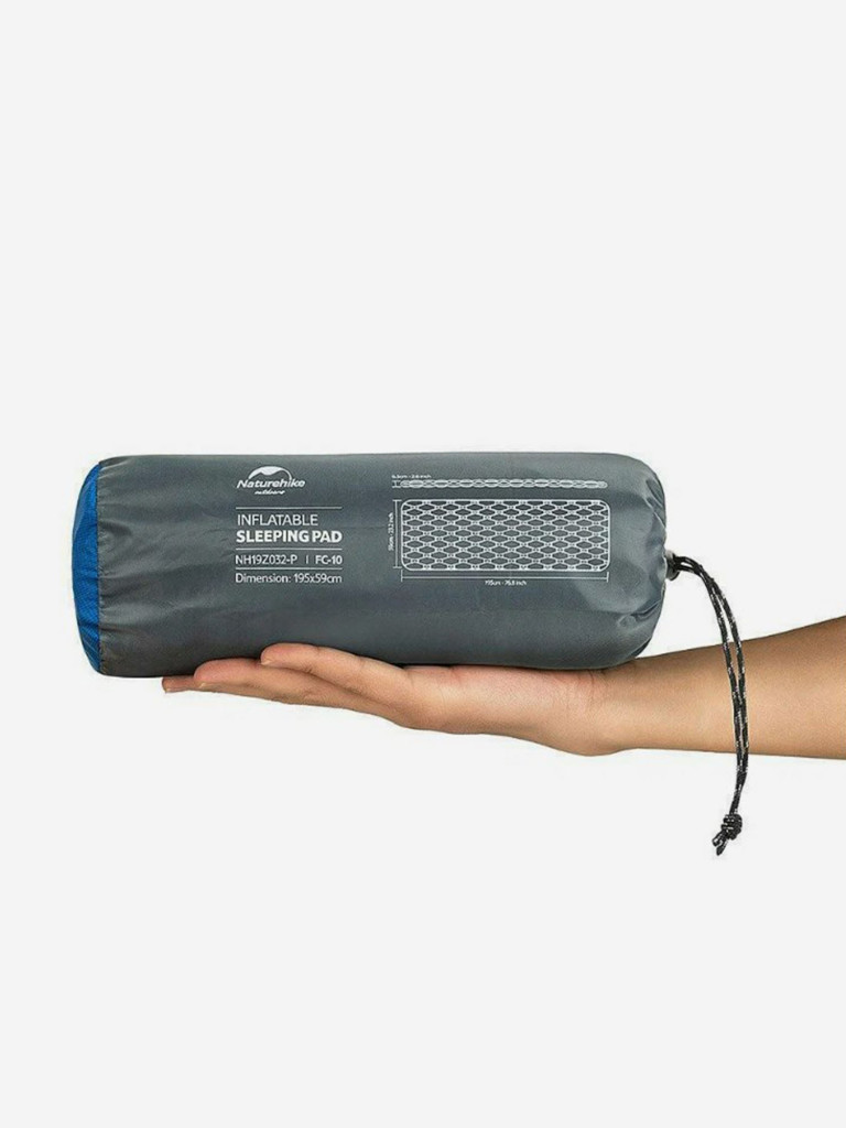 Коврик надувной Naturehike 195х59х6,5 см, оранжевый