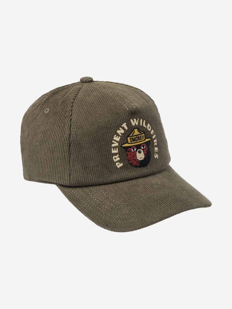 Бейсболка AMERICAN NEEDLE 23015A-SBEAR Smokey Bear Roscoe Corduroy (оливковый)
