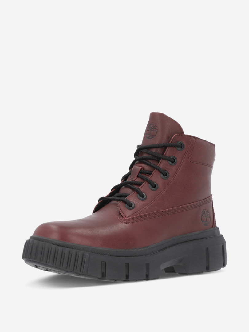 фото Ботинки женские timberland greyfield leather boot, красный