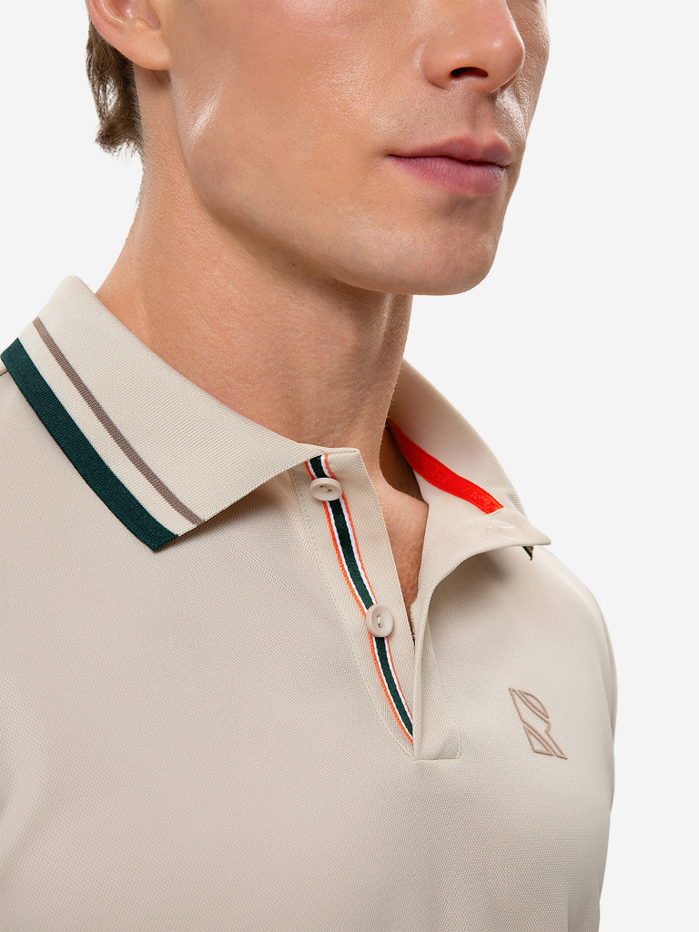 Поло мужское RAQUETA SPORT мужское Deporte, Beige