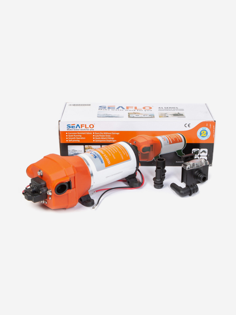 Помпа водоподающая SeaFlo мембранная, 24V, 17 л/мин, 2.8 BAR, 40 PSI