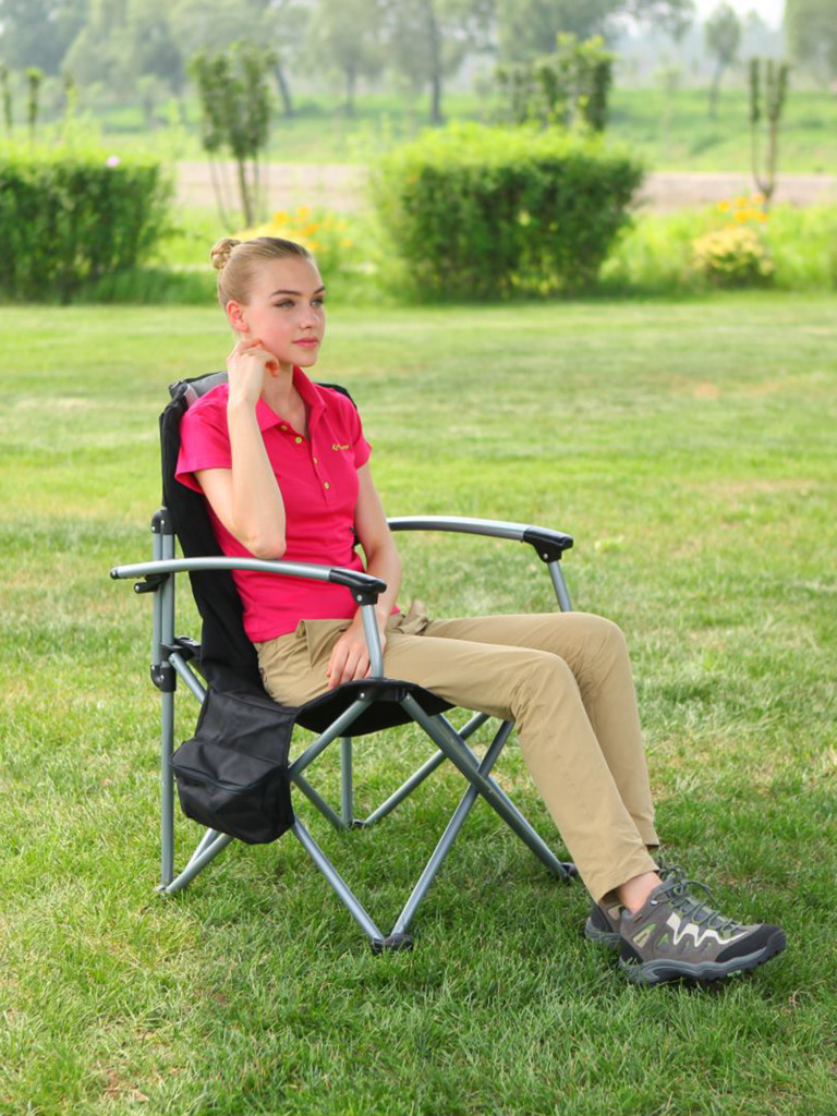 Кресло складное 3987 Deluxe Steel Arm Chair сталь, 67х60х47