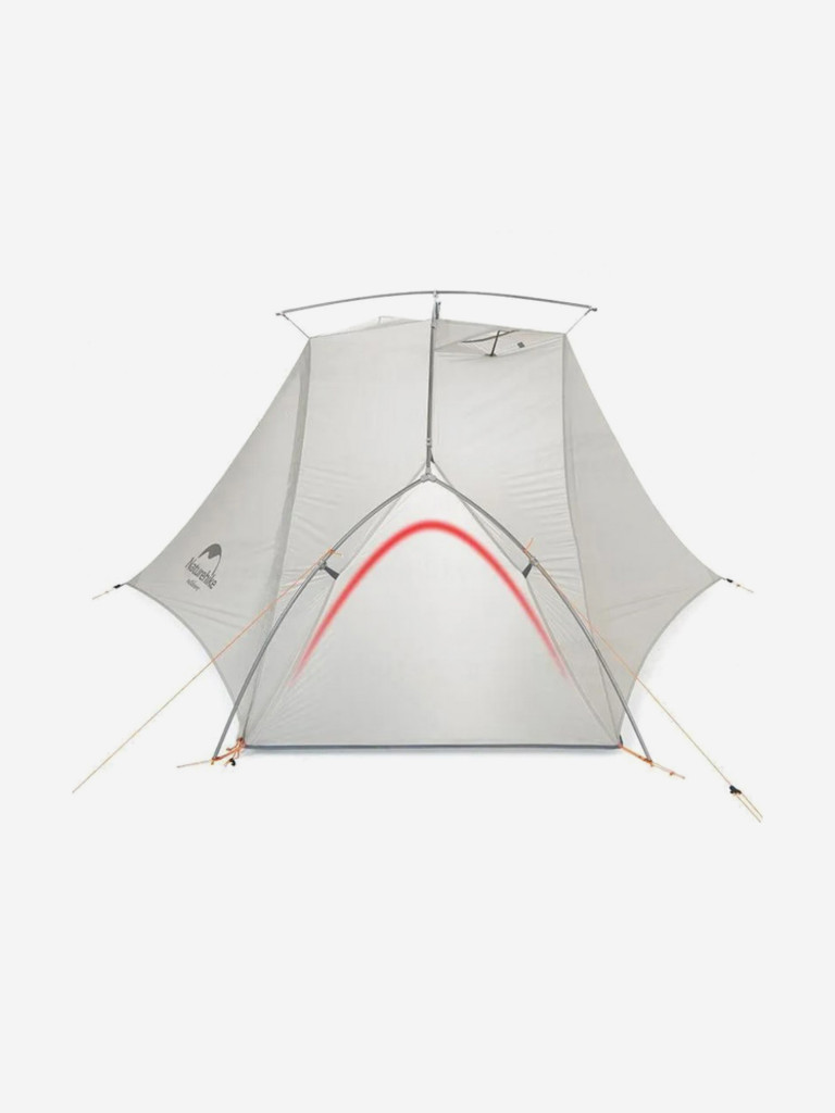 Палатка Naturehike VIK Si, 1-местная, алюминиевый каркас, снежная юбка, белая