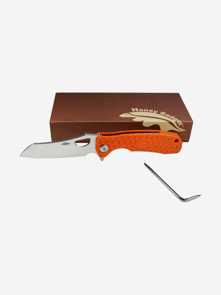 Honey Badger Wharncleaver D2 M с оранжевой рукоятью