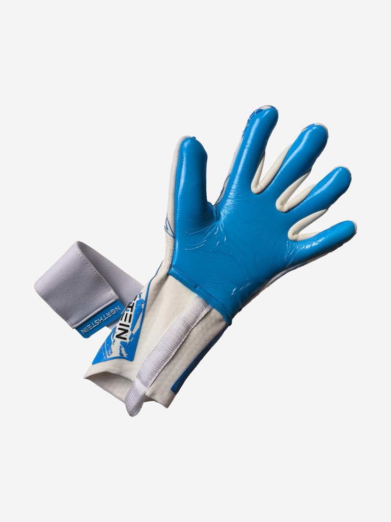 Вратарские перчатки Northstein Nivex Pro AL4, бело-синие