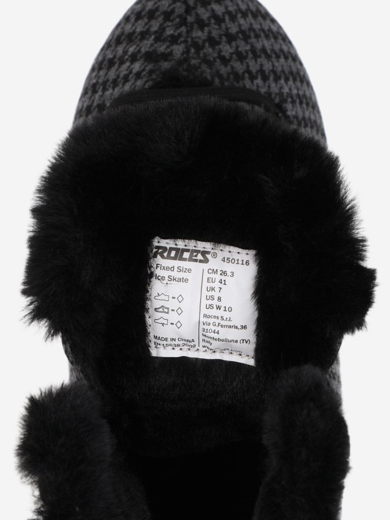 Коньки ледовые женские Roces Pied de poule