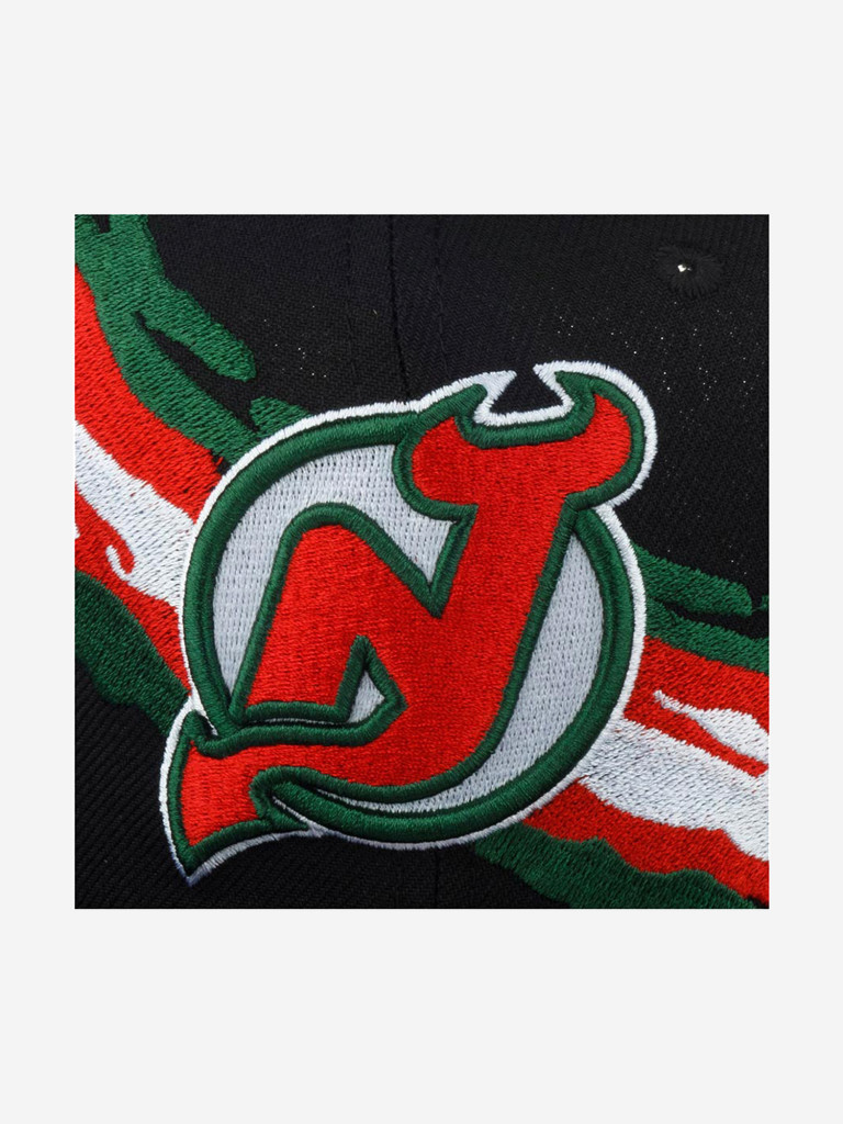 Бейсболка с прямым козырьком MITCHELL NESS 6HSSSH22087-NJDBLCK New Jersey Devils NHL (черный)