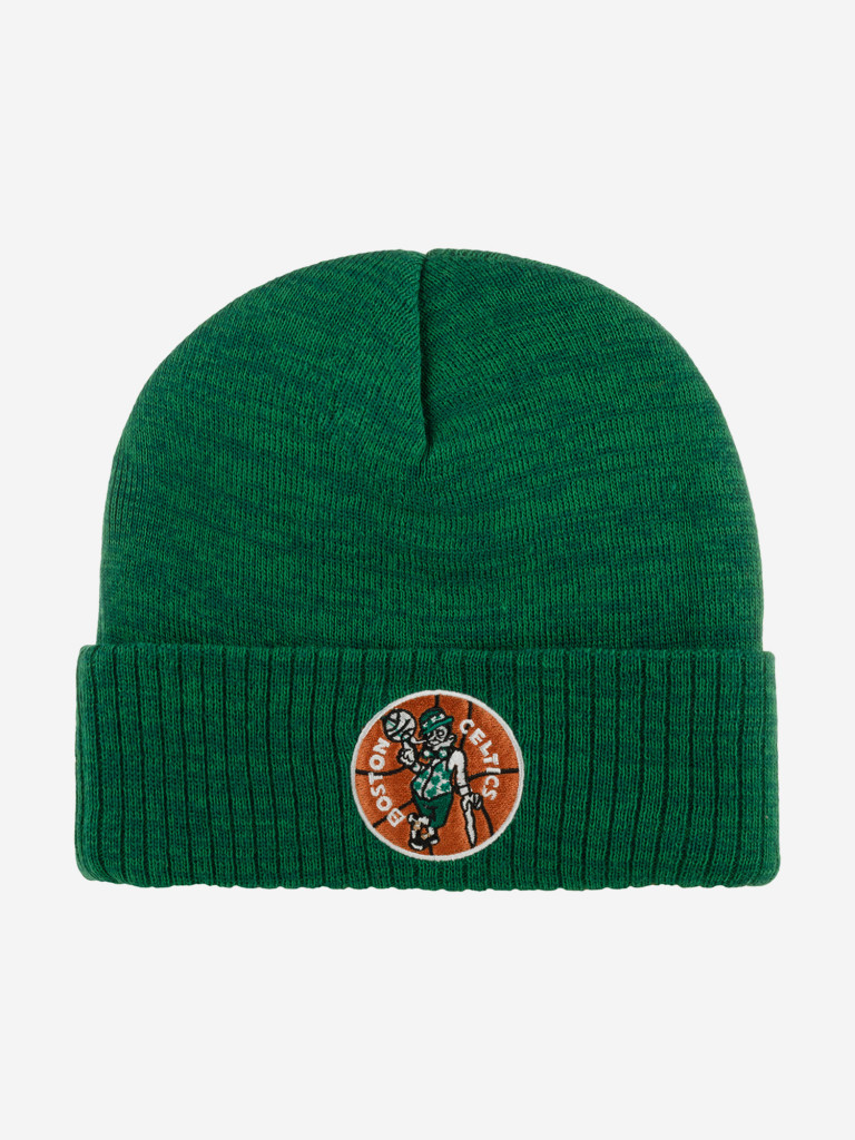 Шапка с отворотом MITCHELL NESS KTCFMM19260-BCEKYGN Boston Celtics NBA