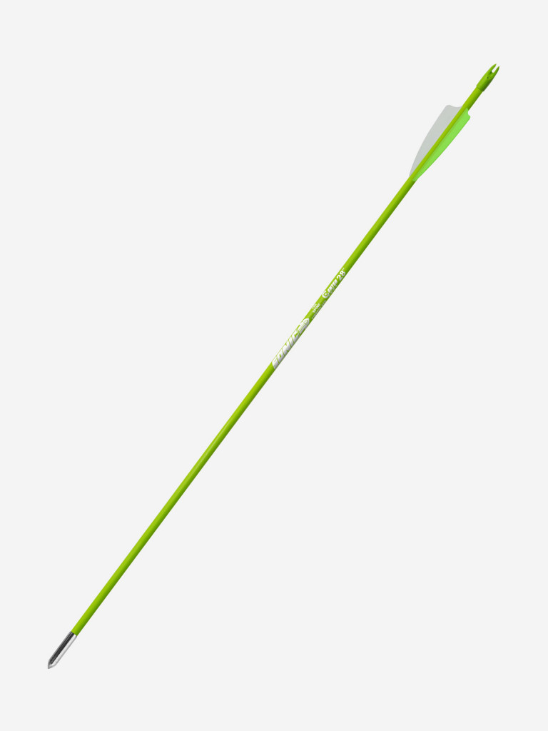Стрела лучная фибергласс Centershot Sonic 28" оперение Parabolic 3" зеленая (12шт.)