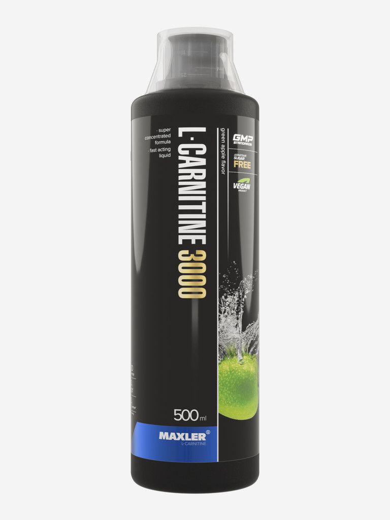 МАКСЛЕР Л-Карнитин 3000 (вкус: Зелёное яблоко) / MAXLER L-Carnitine 3000 (Green Apple) 500 мл