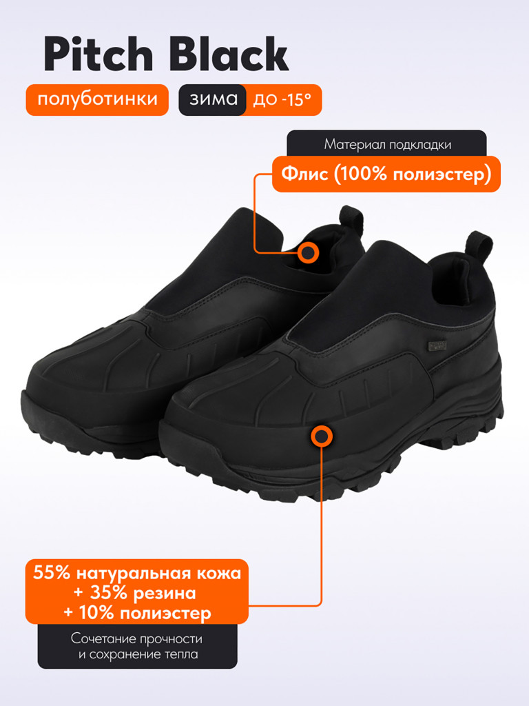 Полуботинки Remington Pitch black