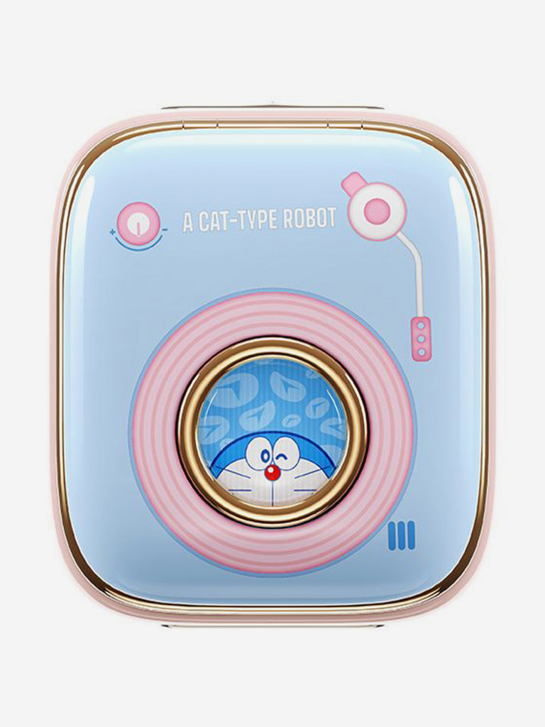 Беспроводные дизайнерские наушники Кот Дораемон Rock Doraemon Retro Style Vintage Record Player TWS Earphone Дизайн: Патефон, розовые