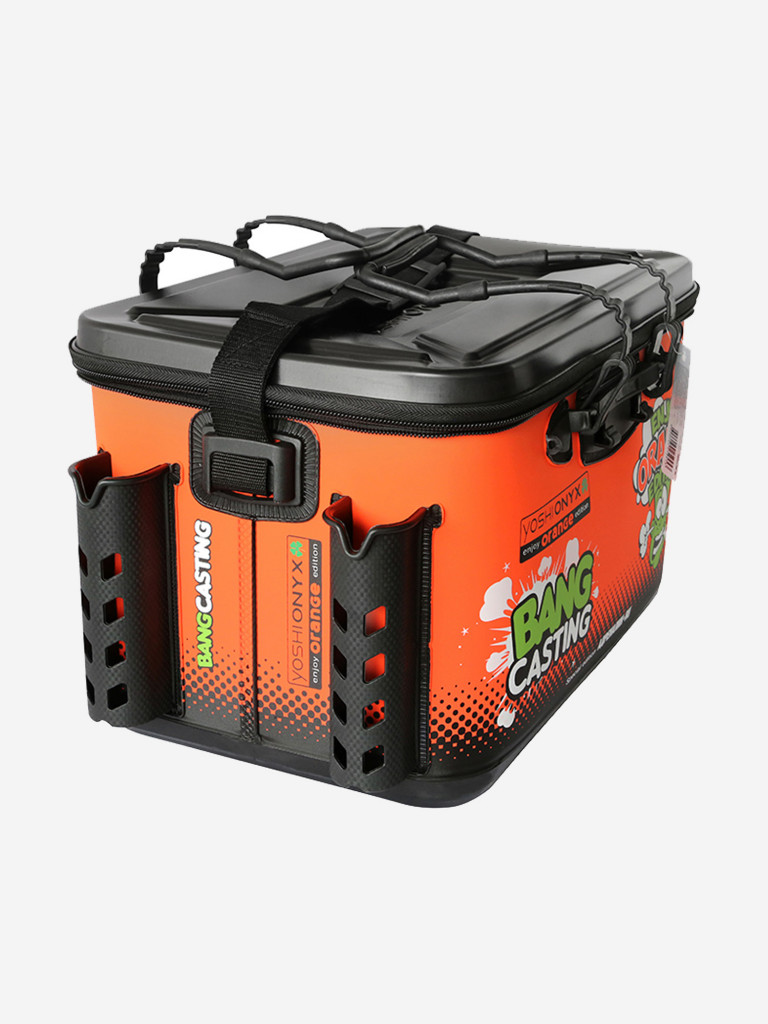 Ящик рыболовный Yoshi Onyx Orange с держателями для удилища
