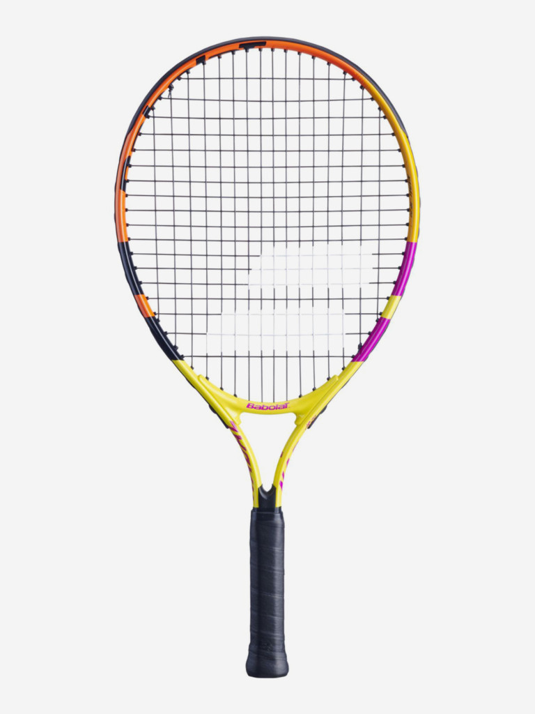 Ракетка для большого тенниса Babolat NADAL JUNIOR 21 с натяжкой, желтый/оранжевый (100) 0000