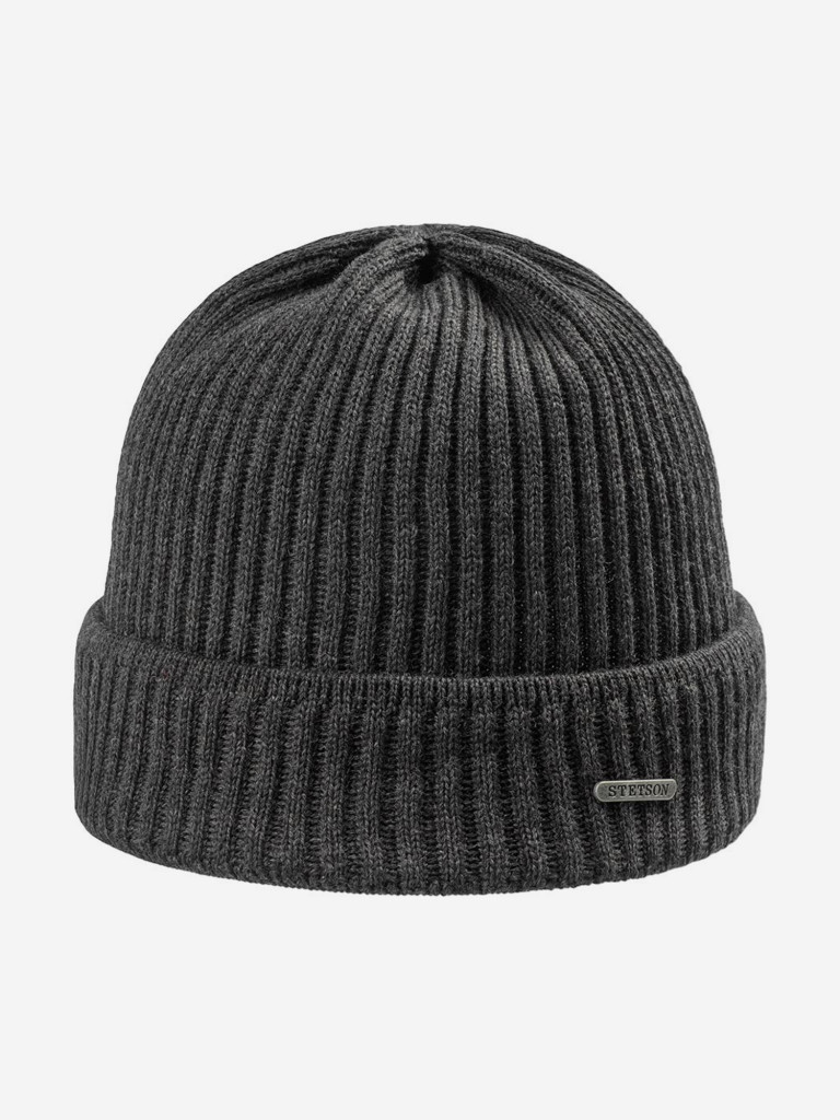 Шапка с отворотом STETSON 8529301 PARKMAN (серый)