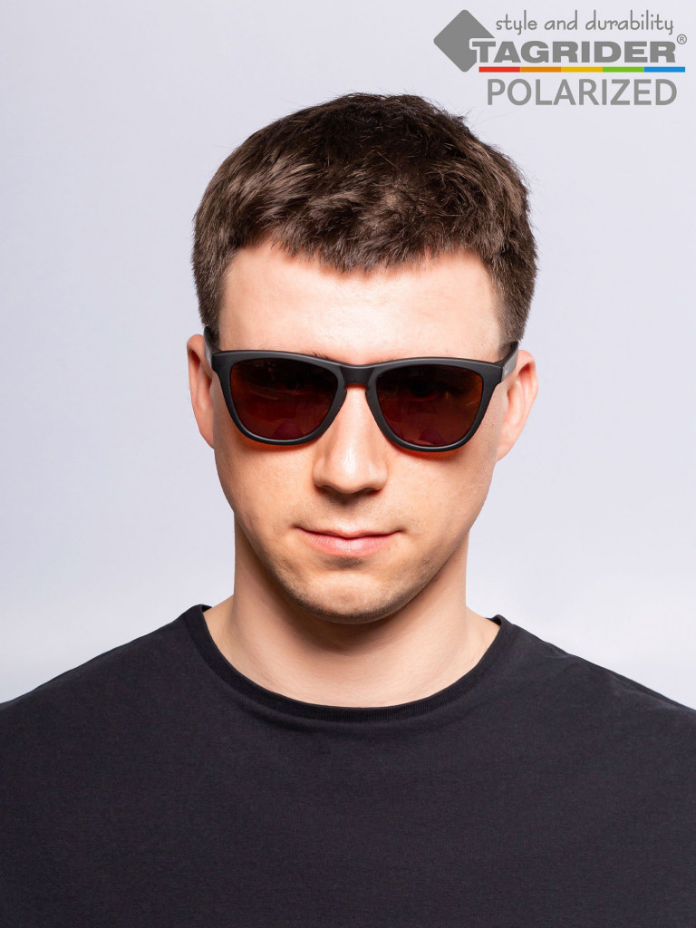 Очки поляризационные, солнцезащитные, антибликовые Tagrider в чехле N33-1 Brown