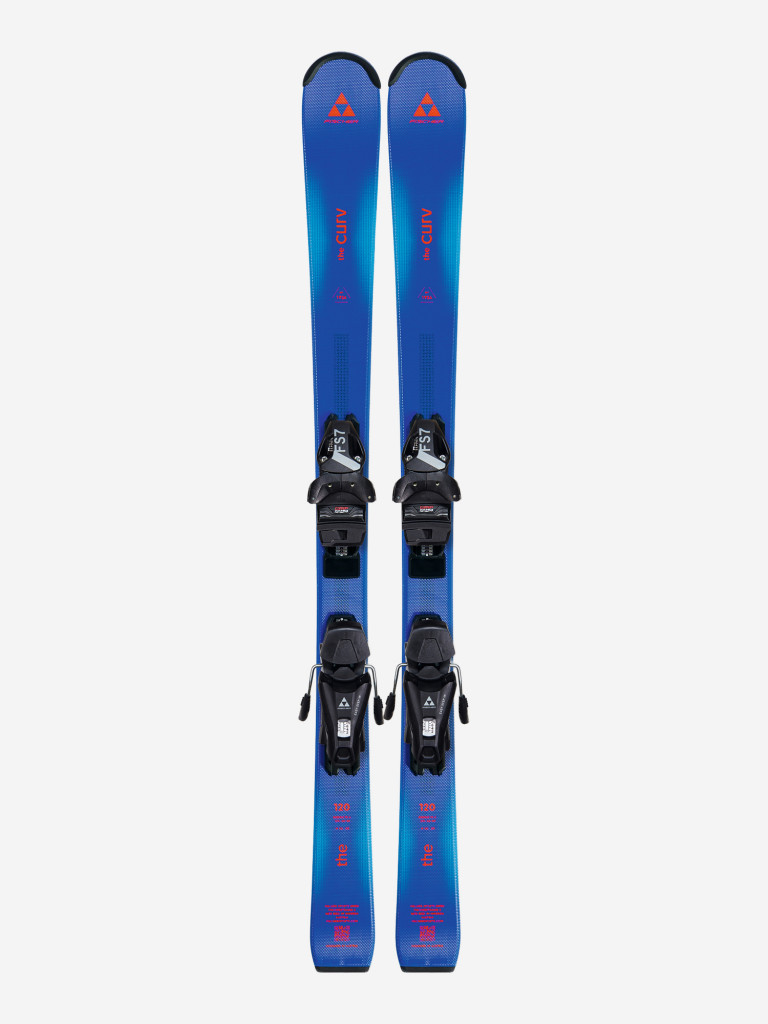 Горные лыжи детские Fischer The Curv (70-90) JRS + крепления FS 4 CA JRS