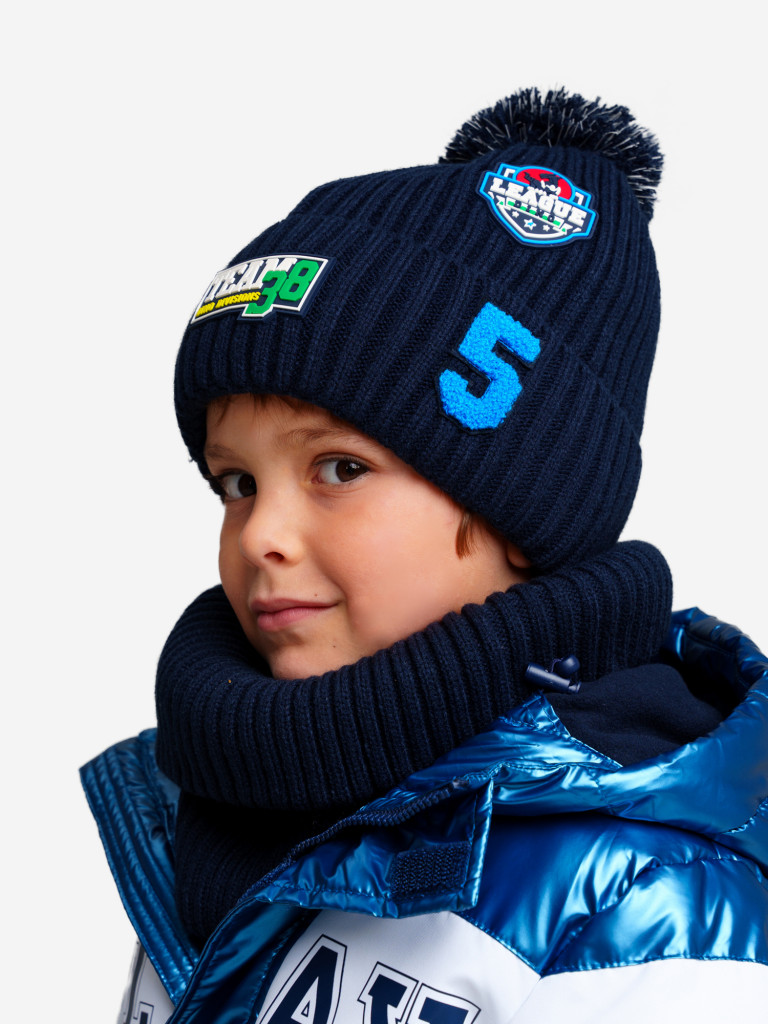 Комплект для мальчиков: шапка, снуд PlayToday