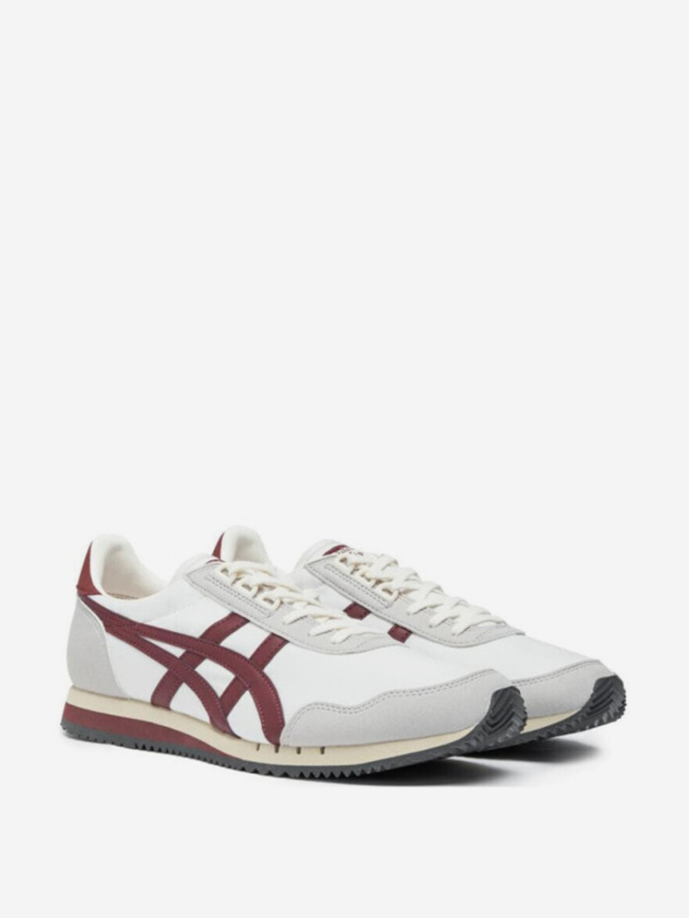 Onitsuka Tiger Dualio Marathon Running Shoes 'White Grey Burgundy'