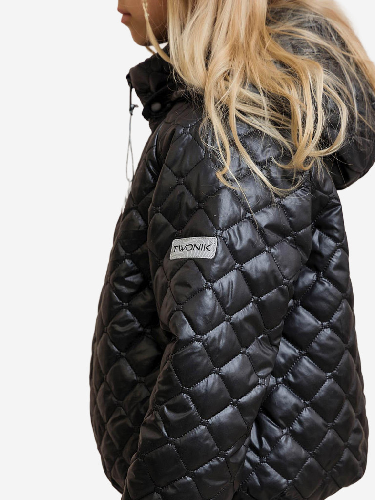 Куртка для девочки batik Лесли черный стежка