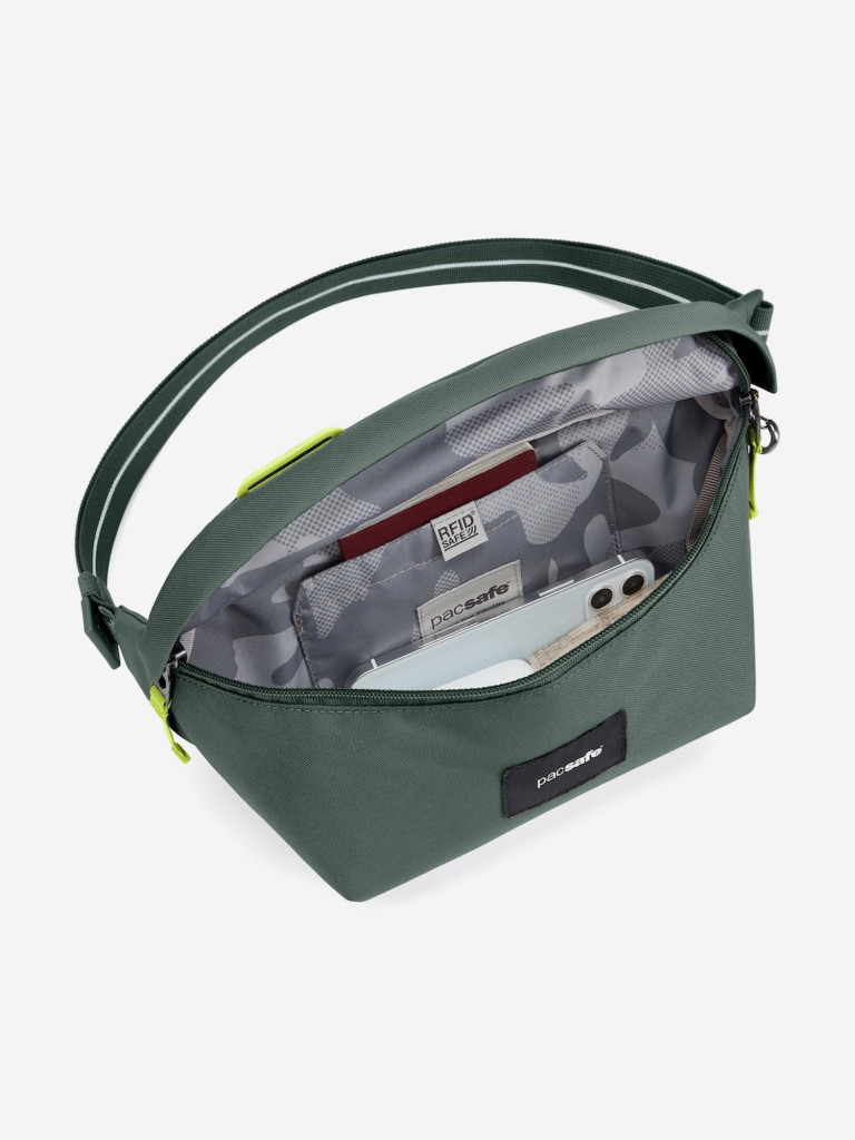 Сумка слинг антивор Pacsafe GO sling, Spruce Green, 2.5 л.