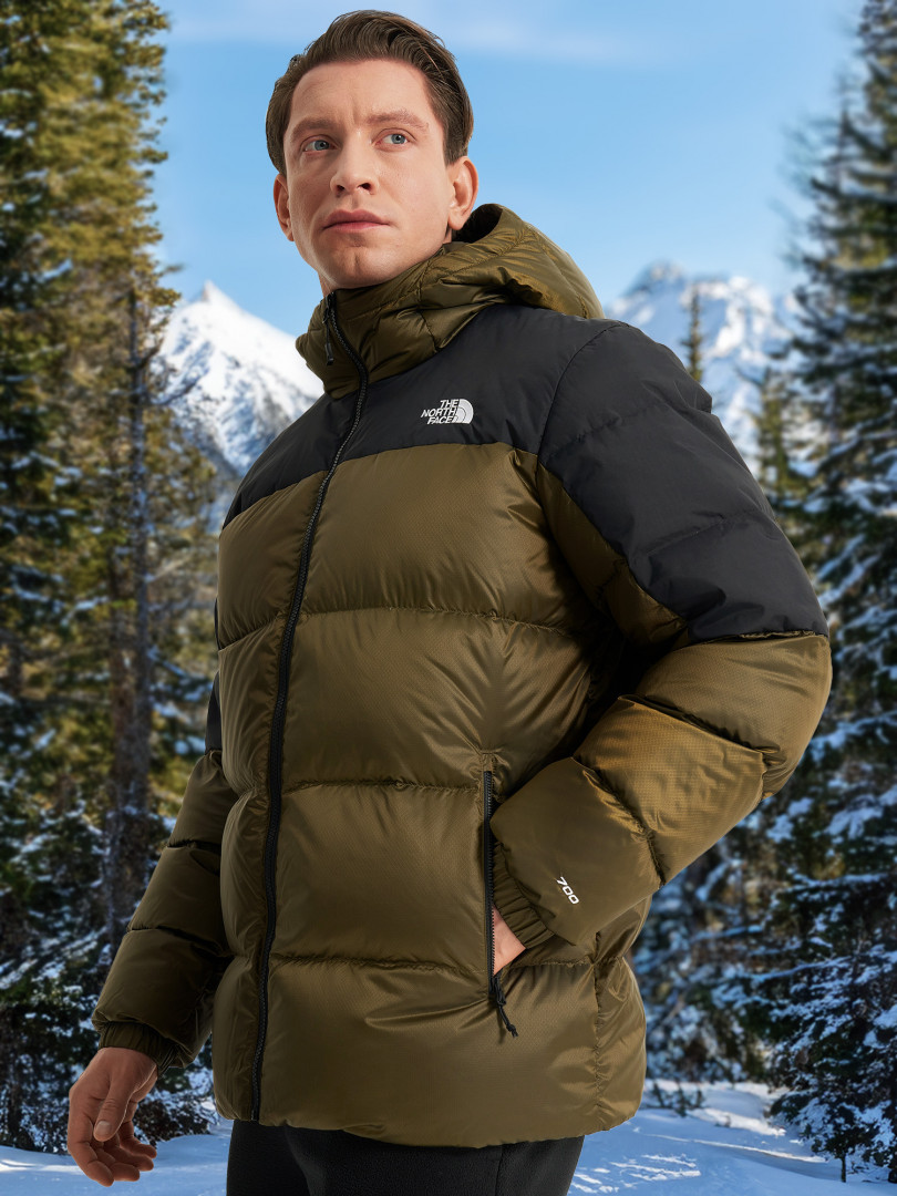 фото Пуховик мужской the north face diablo, зеленый