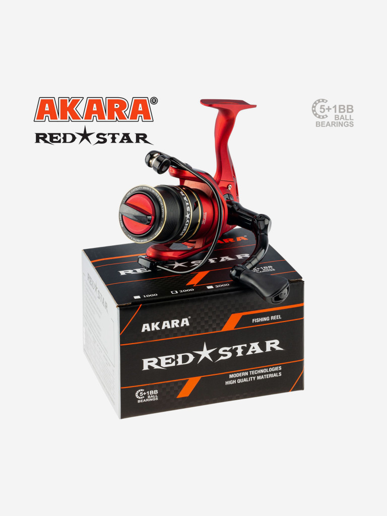 Катушка безынерционная Akara Red Star 1000 5+1bb