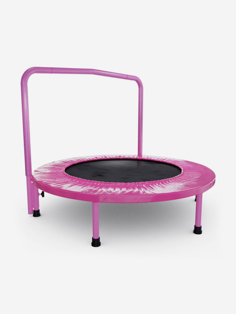 Батут с поручнем DFC JUMPFIT 36'' розовый