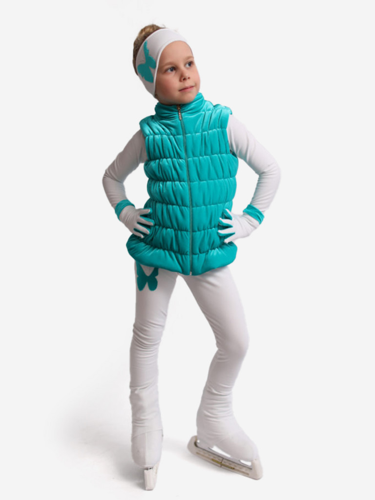 Жилетка для фигурного катания детская бархатная IceDress