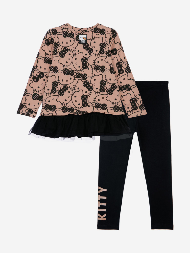 Комплект для девочек: лонгслив, легинсы PlayToday