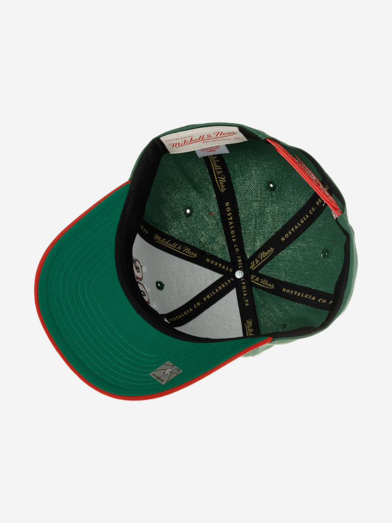Бейсболка MITCHELL NESS HHSS6279-SSUYYPPPGREN Seattle Supersonics NBA (оливковый)