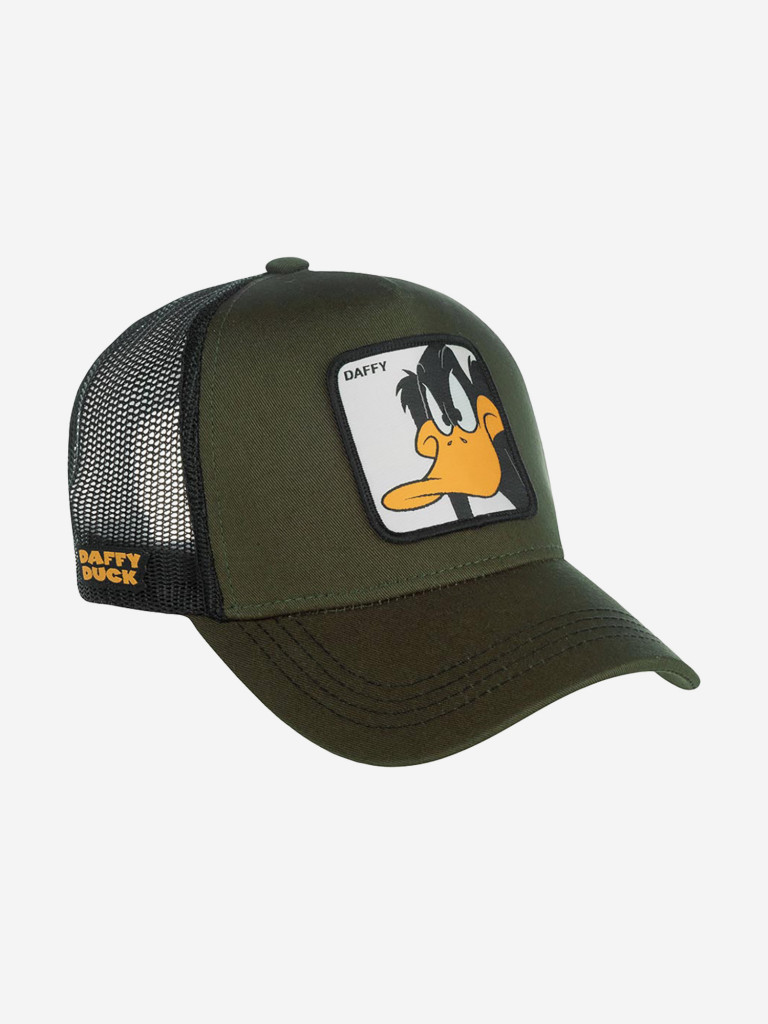 Бейсболка с сеточкой CAPSLAB CL/LOO/1/DAF2 Looney Tunes Daffy Duck (оливковый)