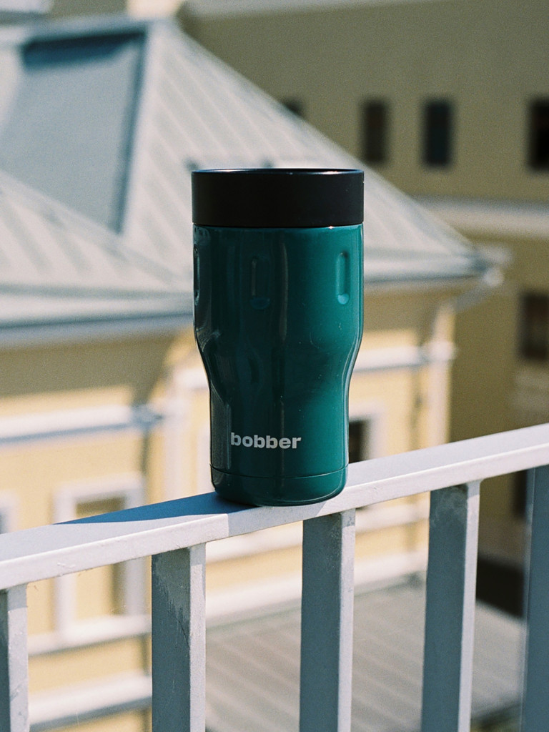 Термокружка вакуумная BOBBER Tumbler 350 мл, крышка 360, тепло до 6 часов, темно-бирюзовый
