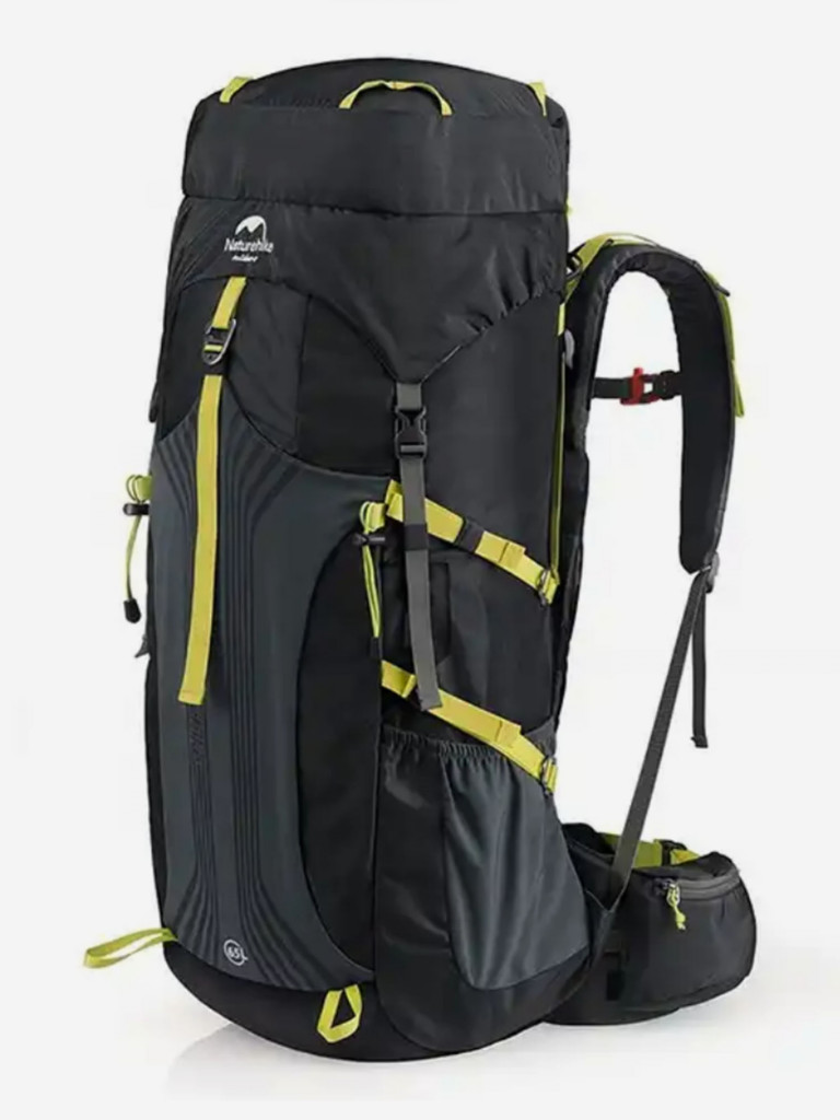 Рюкзак туристический Naturehike 55 л, черный
