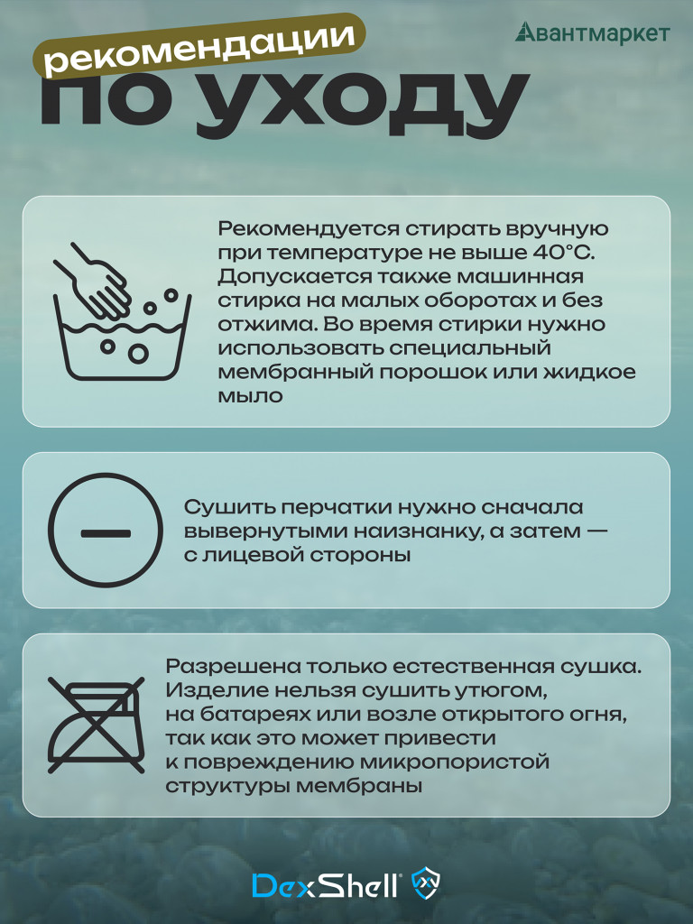 Водонепроницаемые перчатки Dexshell ThermFit 3.0