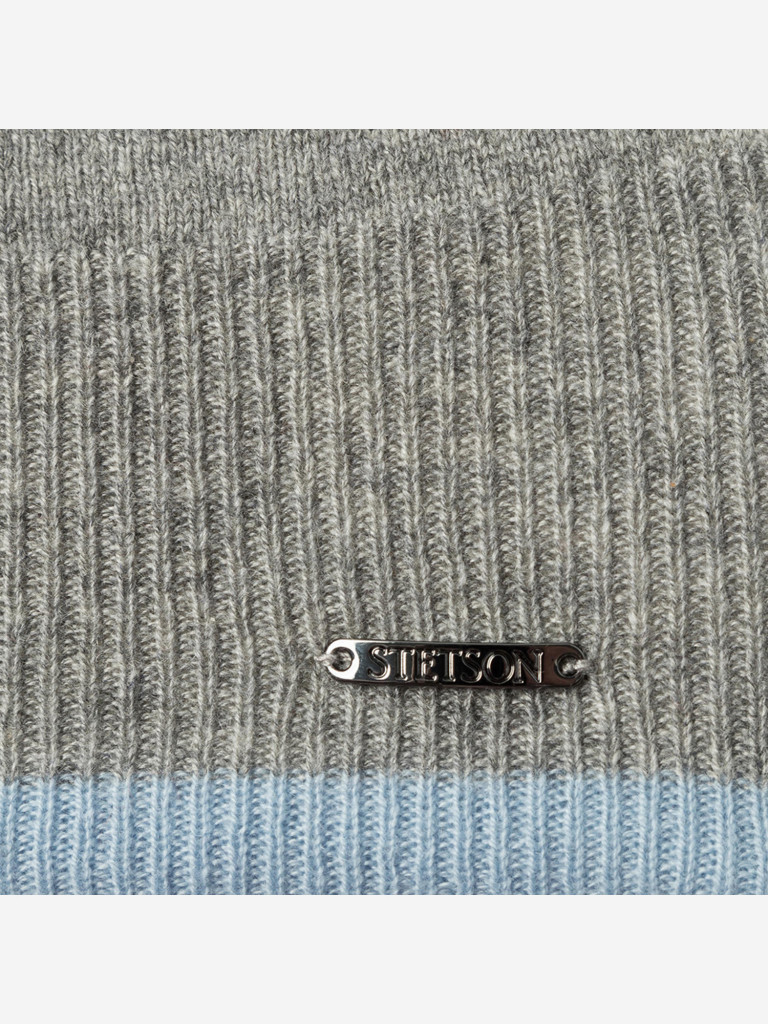 Шапка без отворота STETSON 8699213 BEANIE CASHMERE REVERSIBLE