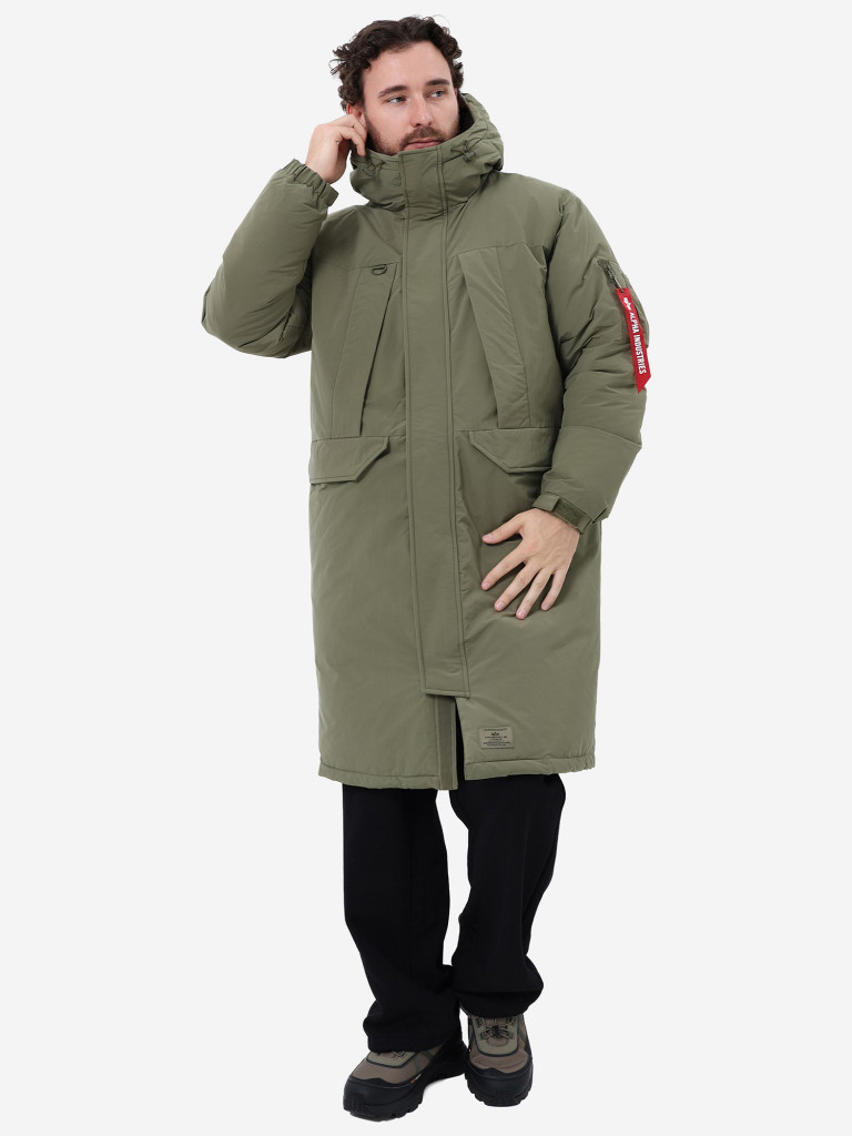 Парка длинная зимняя мужская Seal Long Puffer Parka Alpha Industries