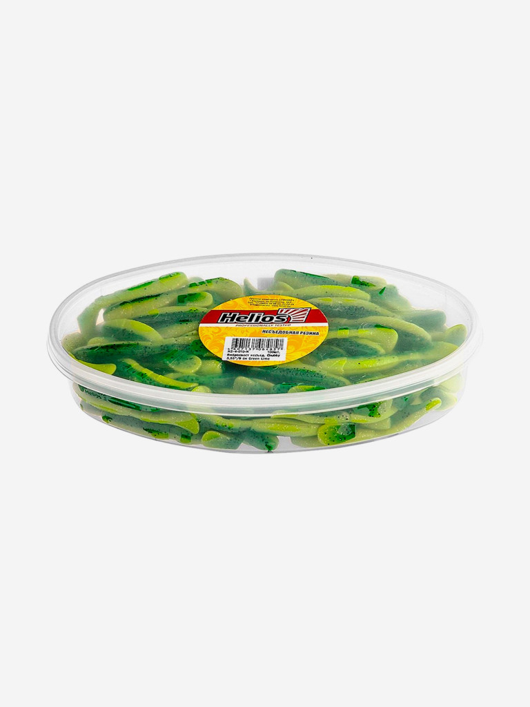 Мягкая приманка Helios Chubby, 3,55'' / 9 см, Green Lime, 100 шт (HS-4-010-N)