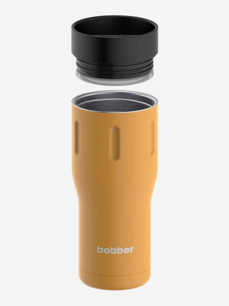 Термокружка вакуумная BOBBER Tumbler 470 мл, крышка 360, тепло до 8 часов, оранжевый