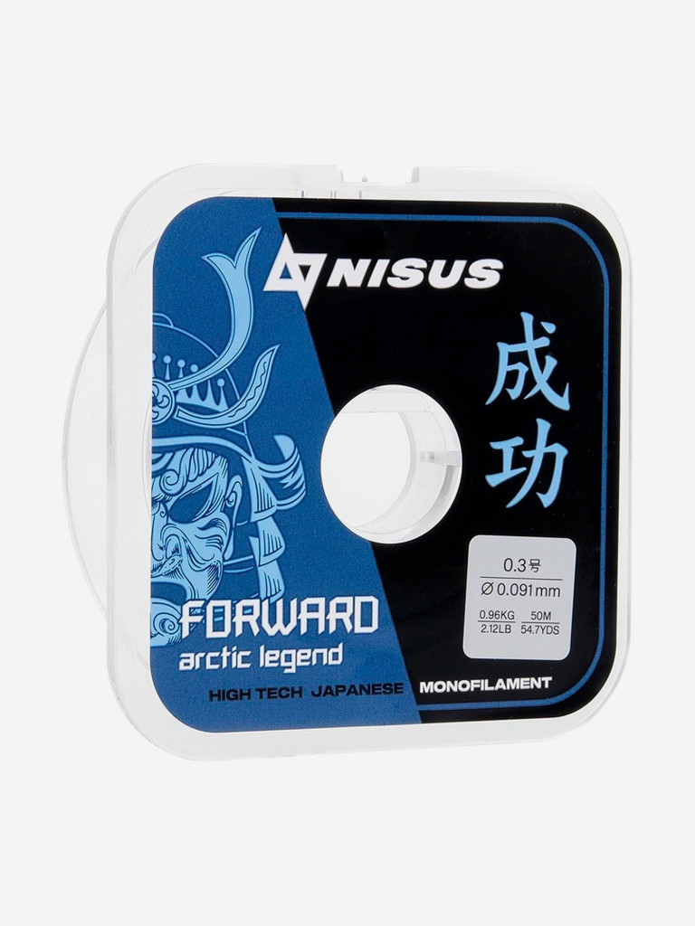 Леска для рыбалки Nisus FORWARD ARCTIC LEGEND Nylon 0,091мм, 50м, 0,96кг, прозрачный